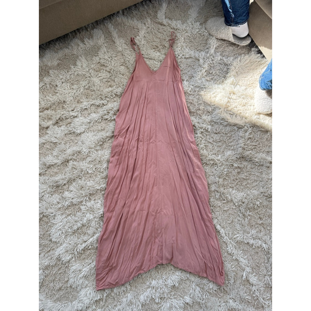 Elan Mauve/Pink Maxi Slip Dress
